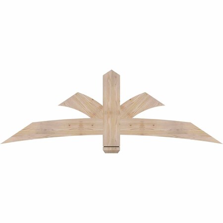 Ekena Millwork Davenport Smooth Timber Gable Bracket, Douglas Fir, 72"W x 24"H x 1 1/2"D x 5 1/2"F, 8/12 Pitch GBW072X24X0206DAV00SDF